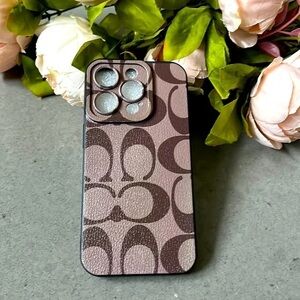 Designer Brown Patterned Phone Case